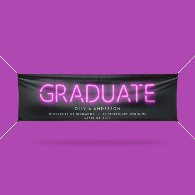 Lona Prohibición del neón de graduación foto rosa negro (Subido por el creador)