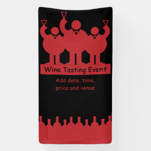 Lona Promoción de evento de degustación de vino