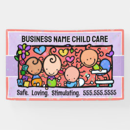 Lona Promoción de la Baby Shower de atención diurna par