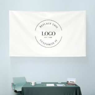 Lona Promoción de marca para empresas con logotipos de