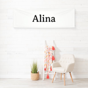 Lona Promoción de Marca Simple 2.5' x 8' Interior