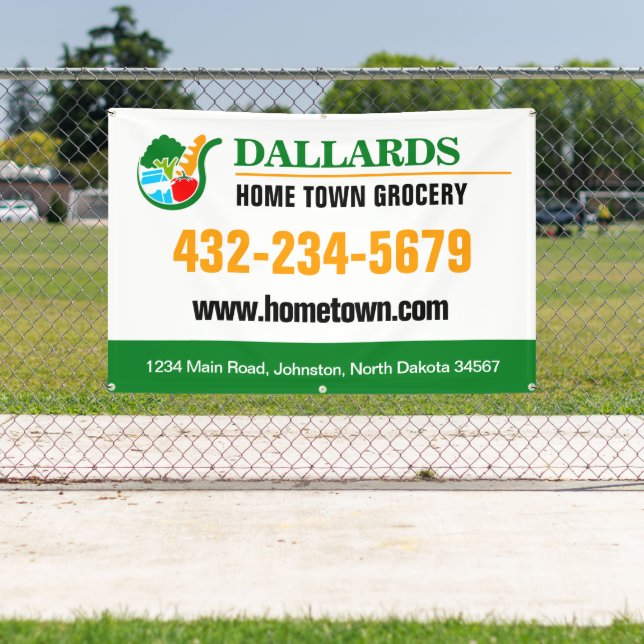 Lona Promoción de Tienda de Comestibles (in situ)