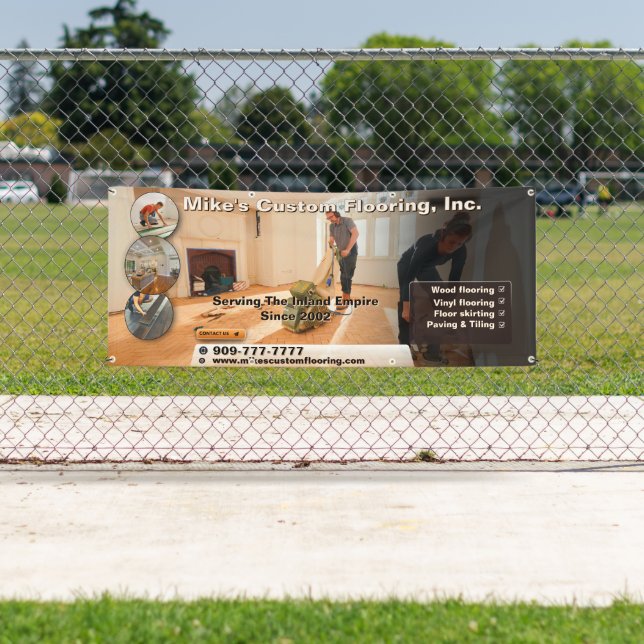 Lona Promoción del contratista de instalación de pisos  (In situ)