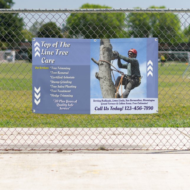 Lona Promoción personalizada de servicios de arboricult (In situ)