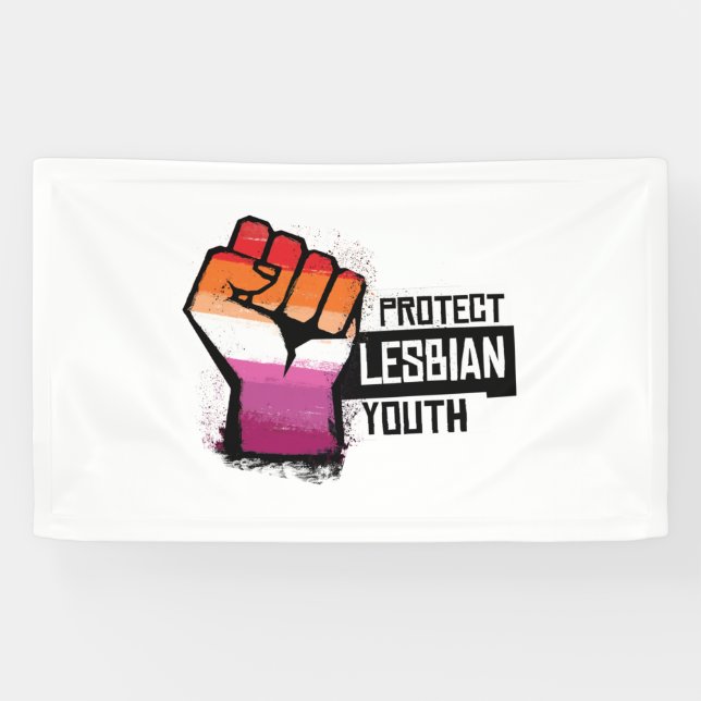 Lona Proteger a la Juventud Lesbiana (Horizontal)