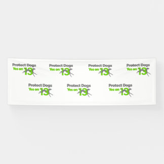 Lona Proteja los perros - sí en la bandera grande 13