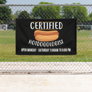 Lona Proveedores de hotdog de Guay o de Business Sign a