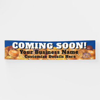 Lona Próximo Personalizable de Banner de Negocios Bagel