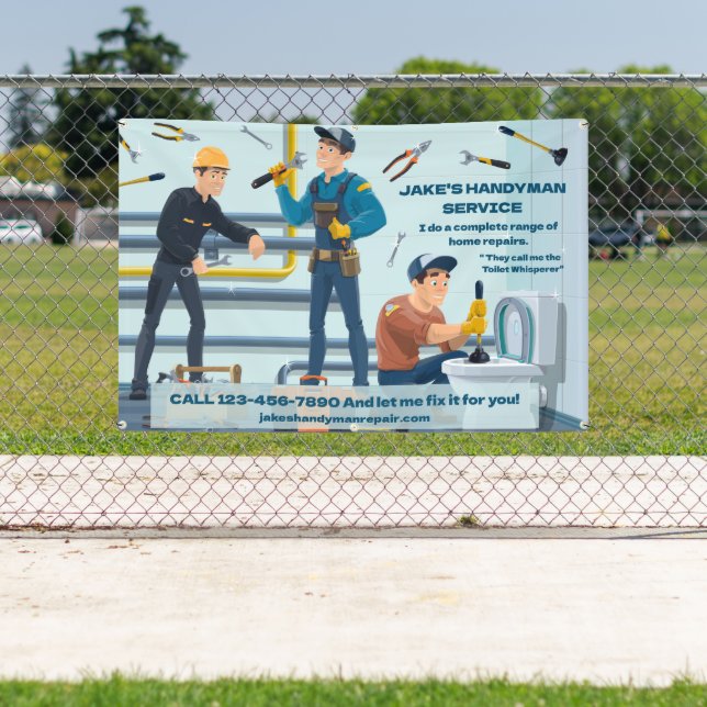 Lona Publicidad comercial de Handyman personalizar dive (in situ)