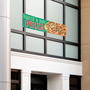 Lona Publicidad de Pepperoni con queso fresco y calient