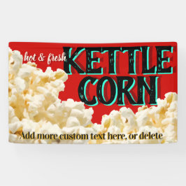 Lona Publicidad del Festival de Negocios de Kettle Corn