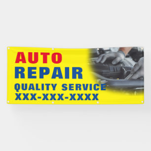 Lona Publicidad personalizada de taller de reparación a