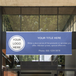 Lona Publicidad promocional con logotipo de negocios mo