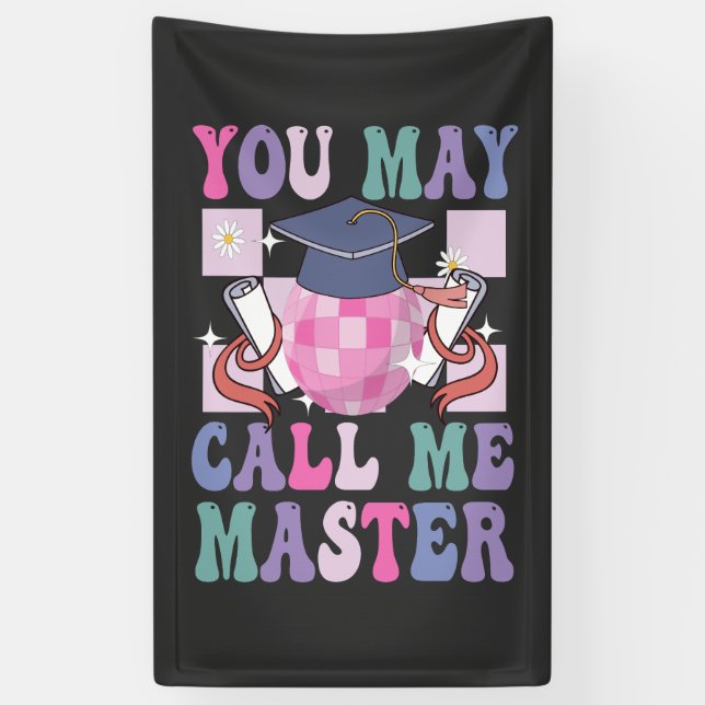 Lona Puede llamarme Master Funny 2024 Graduation Gift (Vertical)