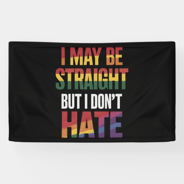 Lona Puedo ser franco pero no odio el orgullo gay LGBT (Horizontal)