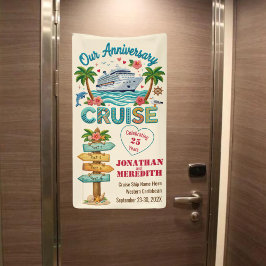 Lona Puerta de crucero de aniversario personalizada