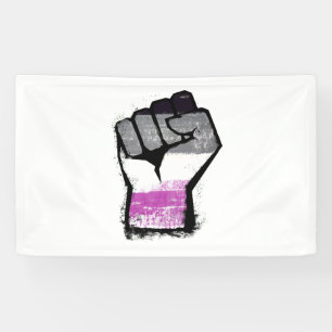 Lona Puño de protesta asexual