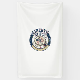 Lona Punto Liberty Patriótico Bordado Patriótico Necesi