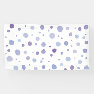 Lona puntos de polka pintados a mano
