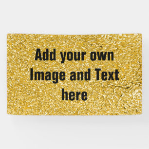 Lona PURE GOLD Splatt Pattern + tu texto / foto