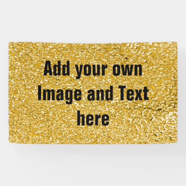 Lona PURE GOLD Splatt Pattern + tu texto / foto (Horizontal)