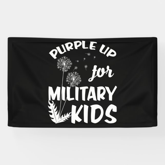 Lona Purple Up for Military Kids Dandelion Month (Horizontal)