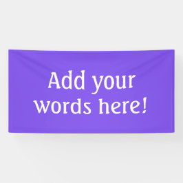 Lona Púrpura Brillante Personalizado