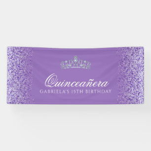 Lona Púrpura claro, Quinceanera Purpurina