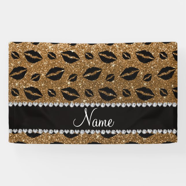 Lona Purpurina conocido del oro de los besos del lápiz (Horizontal)