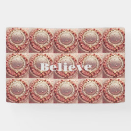 Lona Purpurina de oro Starry Gold Rosa cree cartel