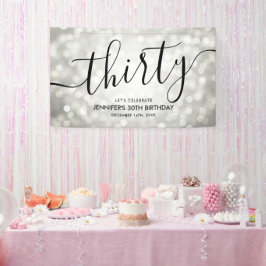 Lona Purpurina de Plata enciende 30 cumpleaños