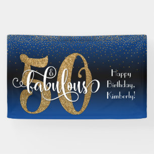 Lona Purpurina Gold Confetti Blue Ombre 50 y fabuloso