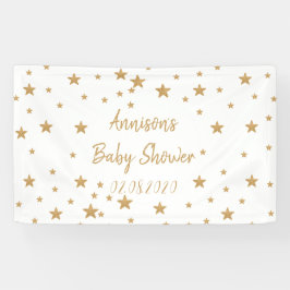 Lona Purpurina Gold Star personalizado Sparkle Baby Sho