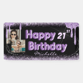 Lona Purpurina negro y morado de Guay cualquier cumplea