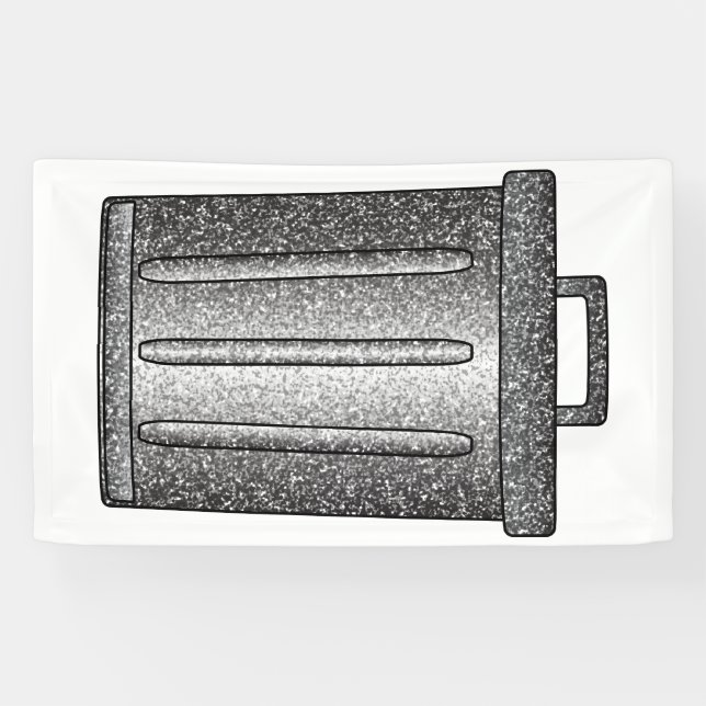 Lona Purpurina Trash Can (Horizontal)