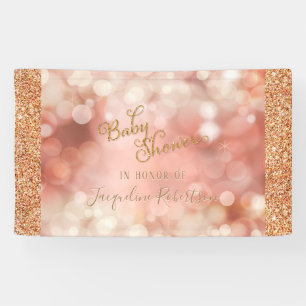 Lona Purpurina Twinkle rosado de Fairy Lights Gold