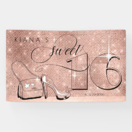 Lona Purpurina y dulzura fina 16 Hor de oro Rosa ID675