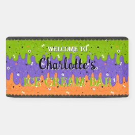 Lona Purpurina y Helado de Halloween