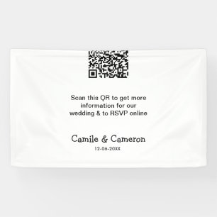 Lona QR BODA WEBSITE añadir fecha de fotoname blanco ne
