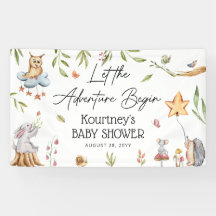 Que empiece la aventura en Woodland Baby Shower
