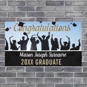 Lona ¡Que tengas una celebración! Banner de graduación