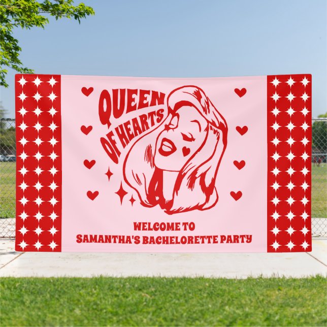 Lona Queen of Hearts Bachelorette Party Welcome (Afuera)