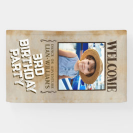 Lona ¡QUERIDO! Banner de bienvenida de la fiesta de cum