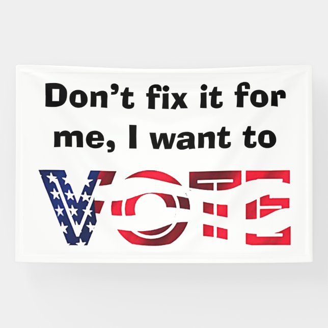 Lona Quiero votar (Horizontal)