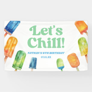 Lona Quill Blue Retro Popsicle Birthday Party