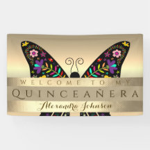 Quinceañera Cumpleaños 15 Colorido Mariposa