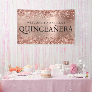 Lona Quinceañera Todo en Mayúsculas con Holografía de R