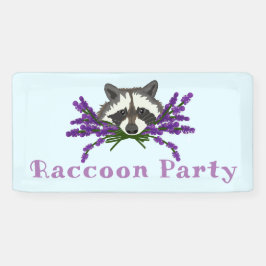 Lona Racco con lavanda. Raccoon Fiesta