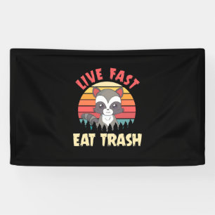 Lona Raccoon Lover Live Fast Eed Trash