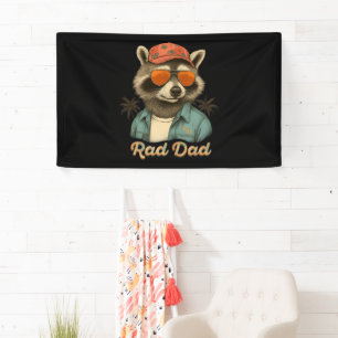 Lona Rad Dad Funny Feliz Día del Padre Vintage